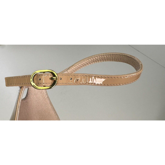 Stuart Weitzman Amelina Golden Chain Block Heel Sandals Size 11B Ankle Strap - Picture 11 of 12